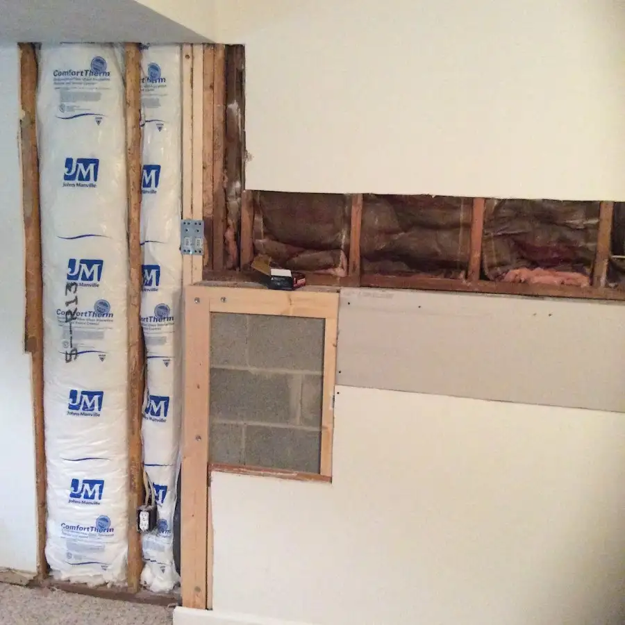 Wall insulation replacement during Contents Cleaning & Restoration in Calumet